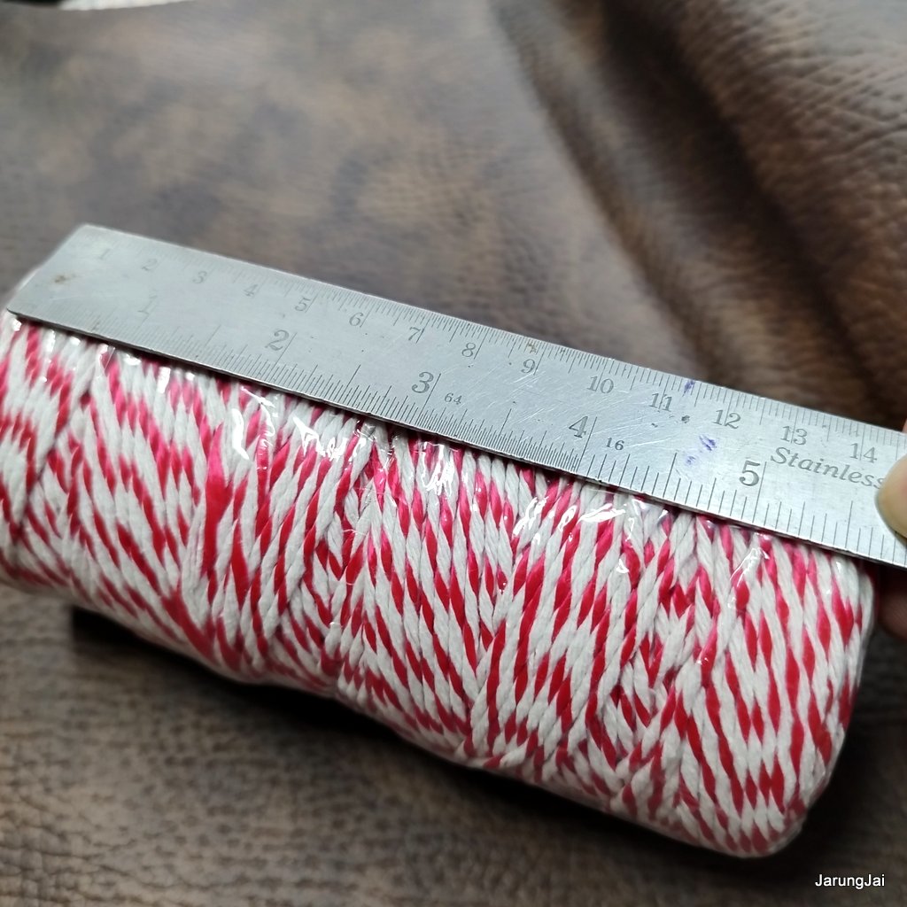 เชือกไปรษณีย์ แดงขาว หลอดใหญ่ ตามภาพ