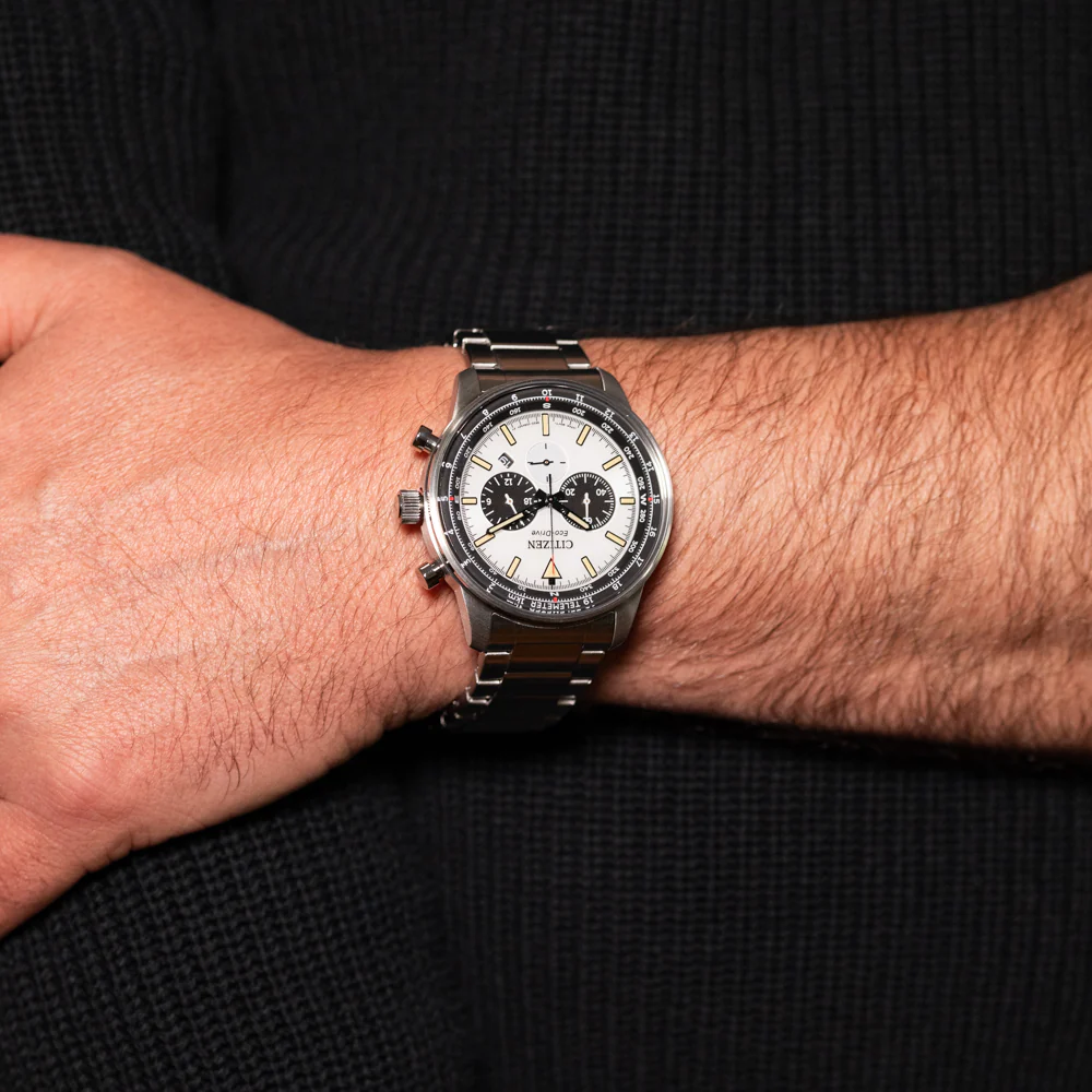 Citizen CA4500-91A นาฬิกาผู้ชาย Chrono Eco-Drive Men's Watch