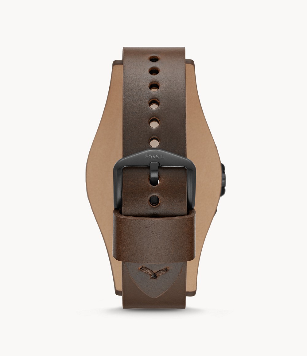 Fossil FS5626 นาฬิกาผู้ชาย Garrett Chronograph Brown Leather Quartz Men's Watch