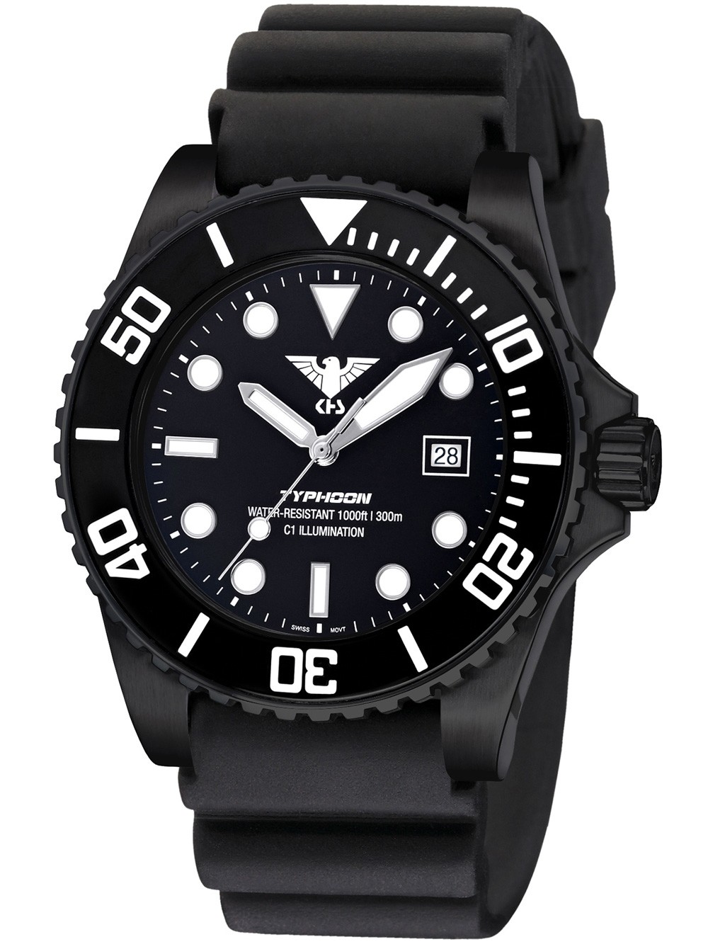 KHS Tactical KHS.TYBS.DB นาฬิกา Typhoon Quartz Watch