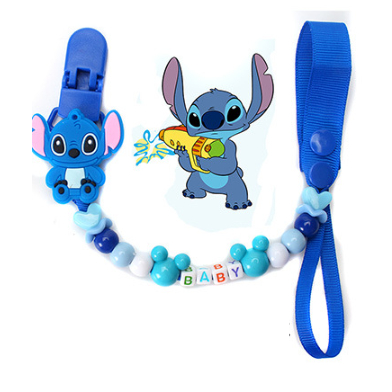 (ลายการ์ตูน) สายคล้องยางกัด ลายลูกปัดเบบี้ กันหล่น ยคล้องจุกหลอก (สายอย่างเดียว ไม่รวมสินค้า)