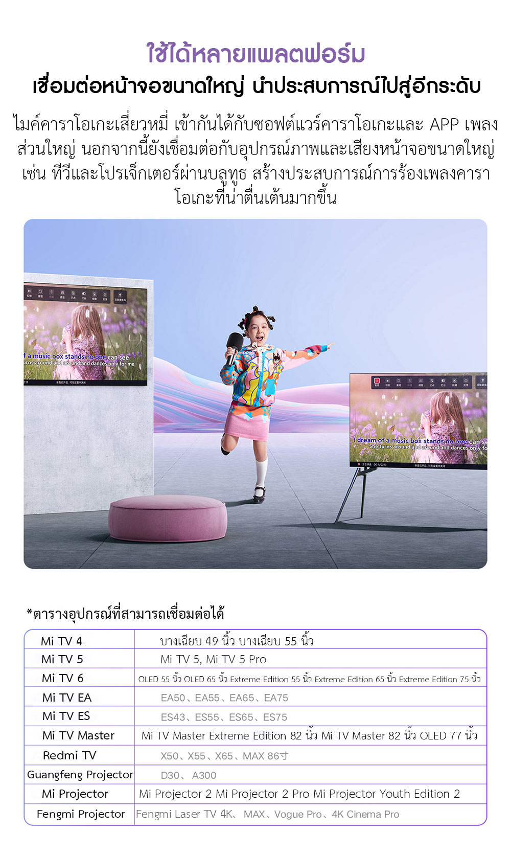 Xiaomi Karaoke Microphone - ไมค์คาราโอเกะเสี่ยวหมี่