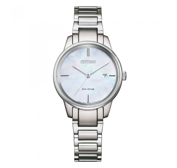 Citizen EW2590-85D นาฬิกาผู้หญิง Eco-Drive Mother of Pearl Women's Watch