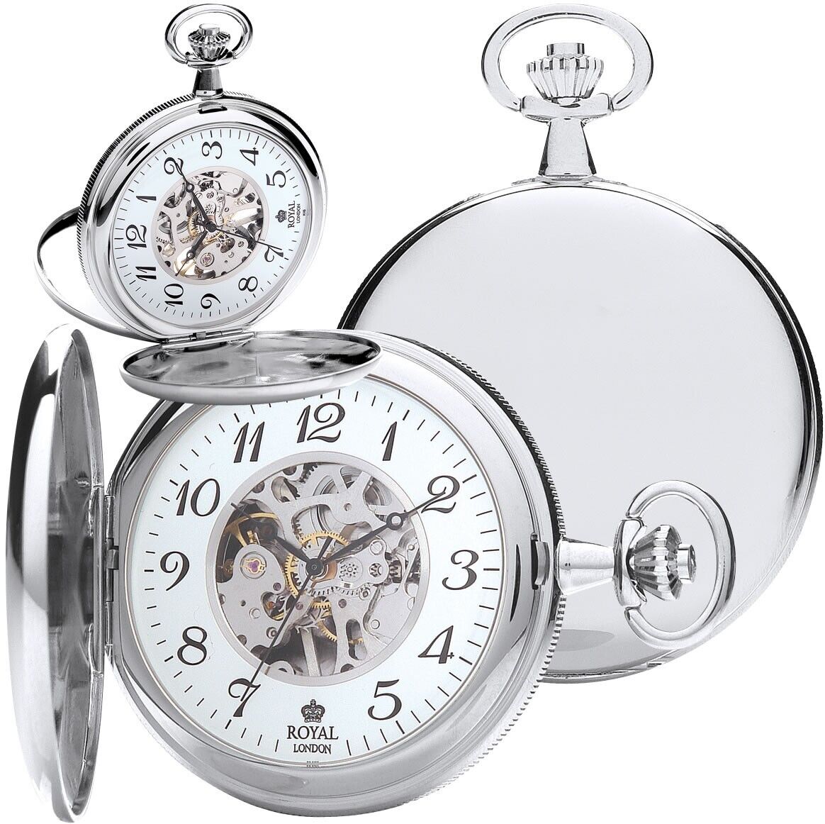 Royal London 90004-02 นาฬิกาพก Mechanical Pocket Watch