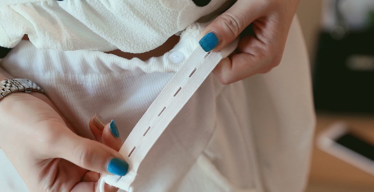 ชุดเสื้อ+กางเกงคนท้อง ผ้าชีฟอง ลายดอกไม้ 3มิติ กางเกงมีสายปรับขนาดภรรภ์ M,L,XL,XXL