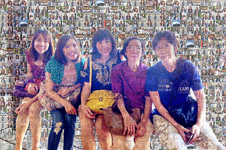 ภาพโมเสค กรอบลอย 16x20นิ้ว