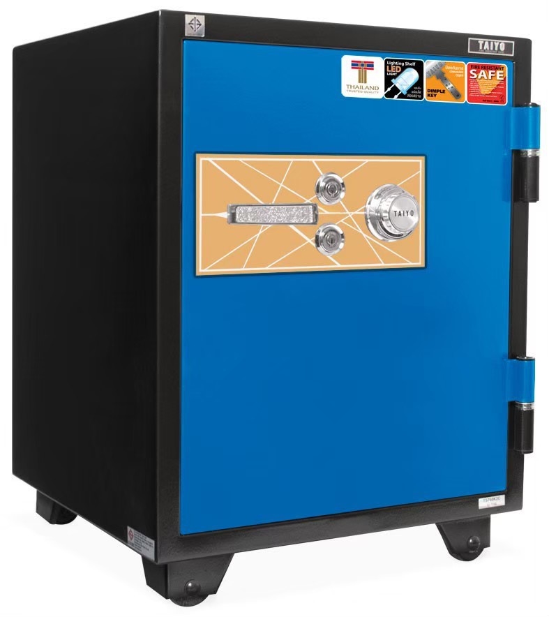 ตู้เซฟนิรภัยรุ่นพิเศษหน้ากากสี TAIYO TS-760 K2C 150Kg