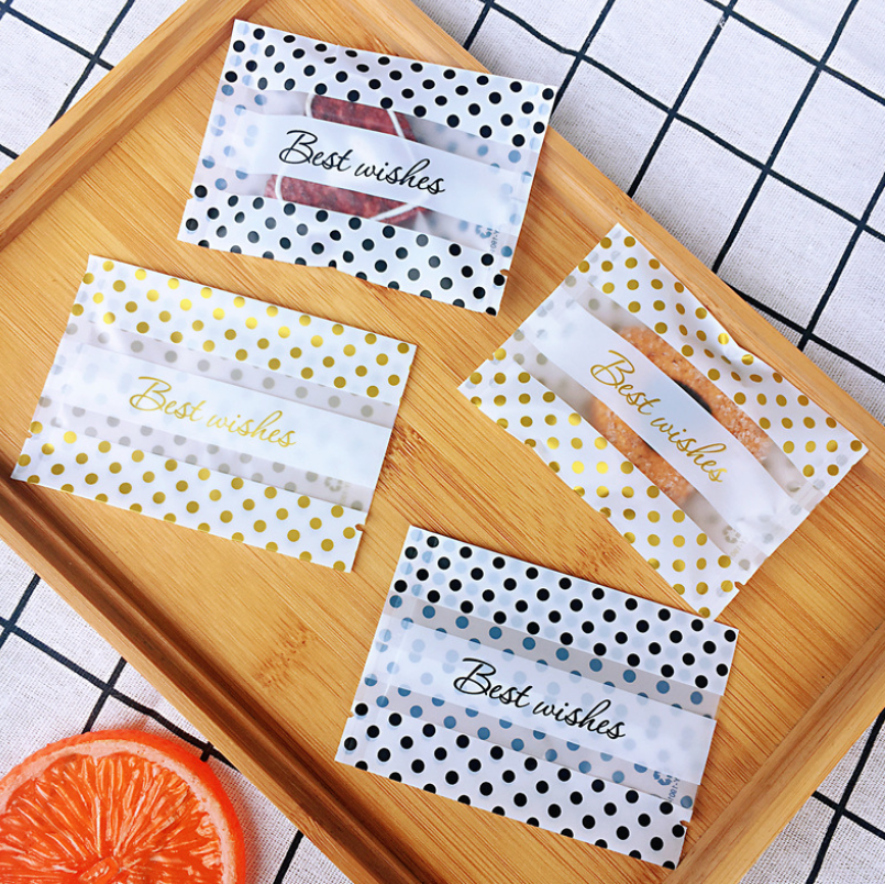 ถุงซีล ใส่ขนม คุกกี้ ลูกอม ขนาด 5.5x8.5 ซม.จำนวน 97-100 ใบ/แพ็ค (ชุดที่ 3/3)