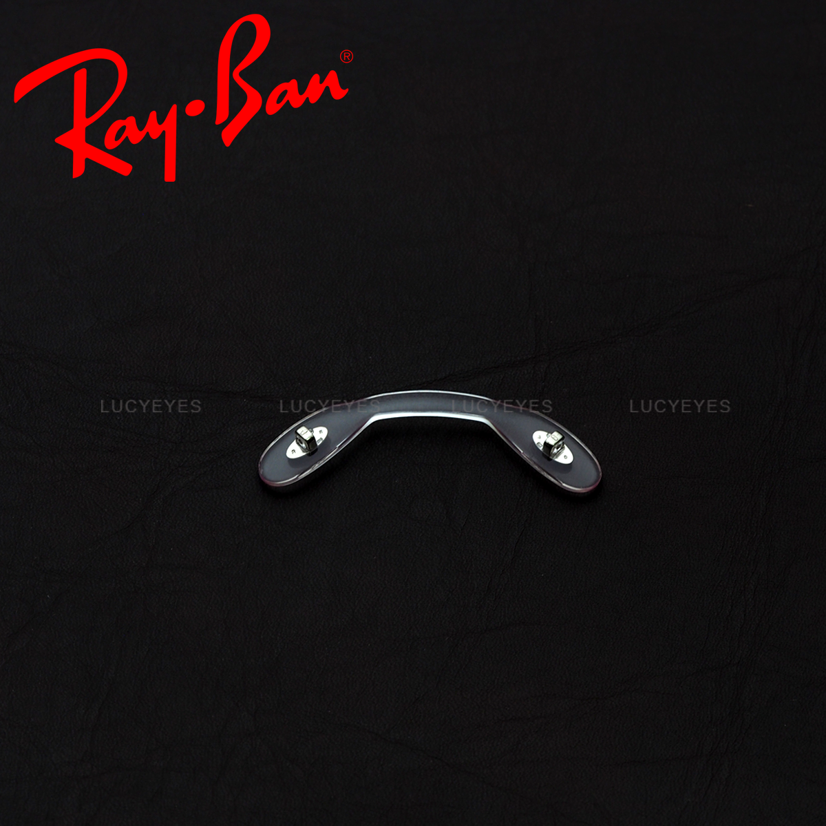 แป้นจมูก RAYBAN แท้ 100% RB3597, WINGS, RB3697, WINGS II แบบใส่น๊อต (สีใส โลหะเงิน)