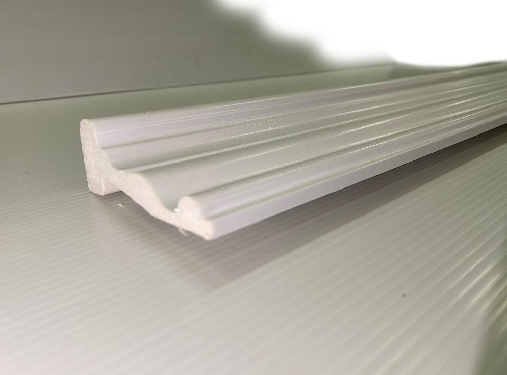 บัวอเนกประสงค์ 80มม.x3m.รุ่น BA003-06 สีขาว YES Moulding