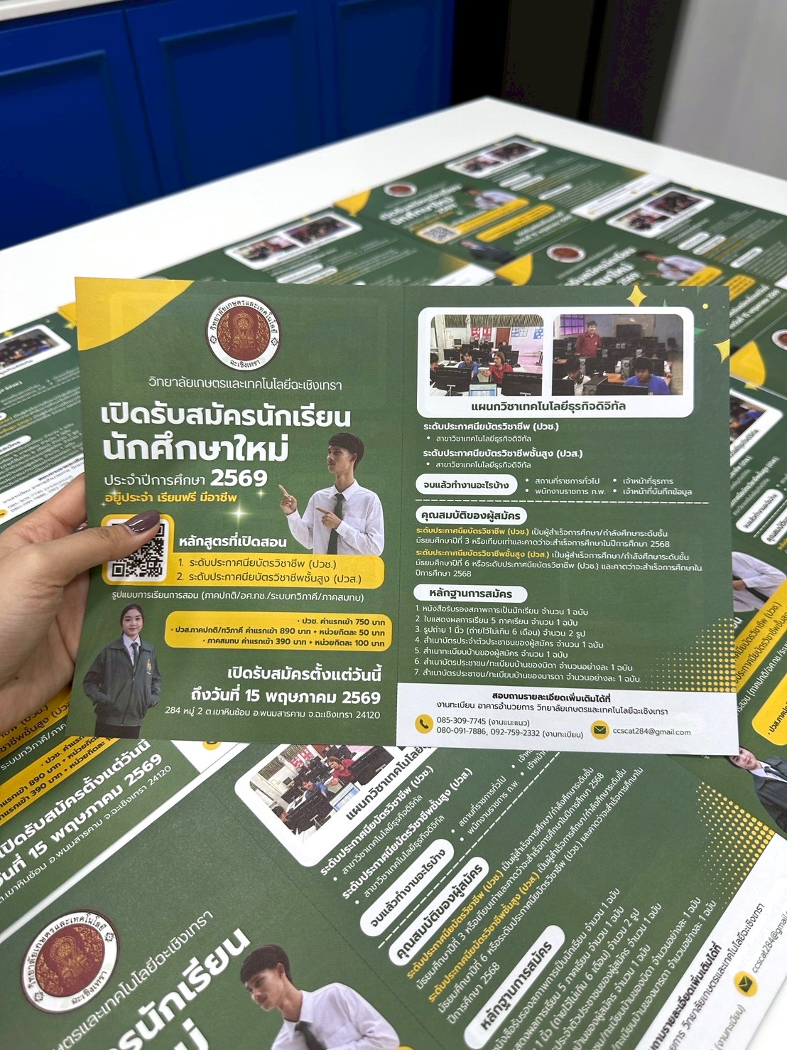 ผลงาน แผ่นพับ