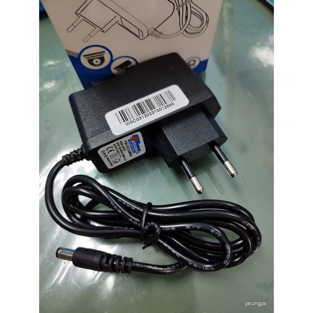 อแดปเตอร์ 12V 1A คุณภาพดี สำหรับกล้องวงจรปิด