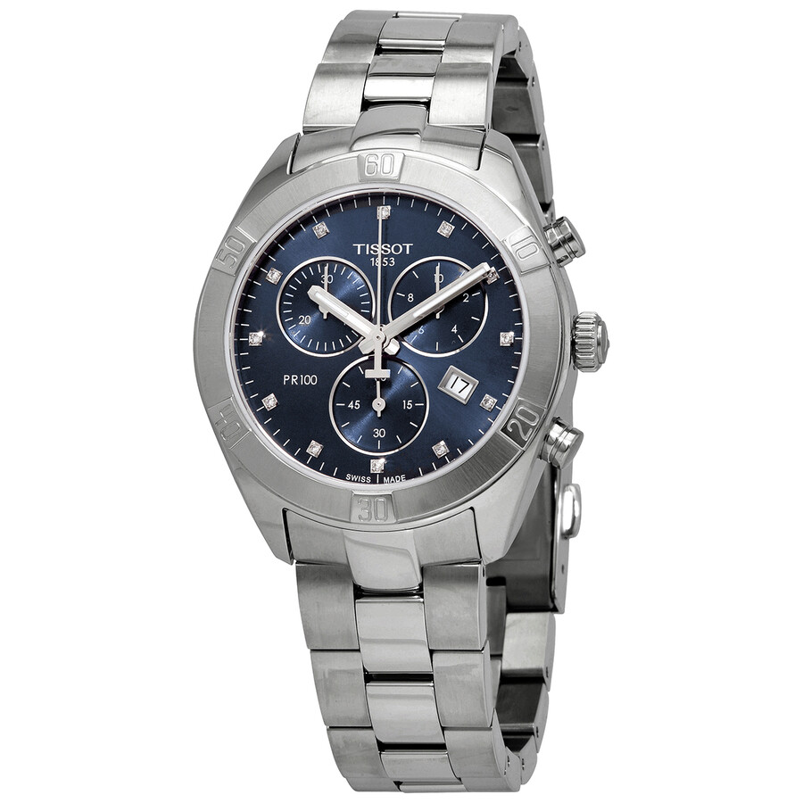 Tissot T101.917.11.046.00 นาฬิกาผู้หญิง PR 100 Sport Chic Chronograph Quartz Women's Watch