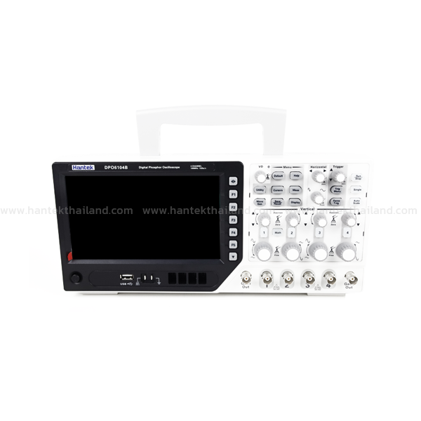 Hantek DPO6104B ดิจิตอลฟอสเฟอร์ออสซิลโลสโคป แบบตั้งโต๊ะ ขนาด 100MHz 4ช่อง (จอสัมผัส)