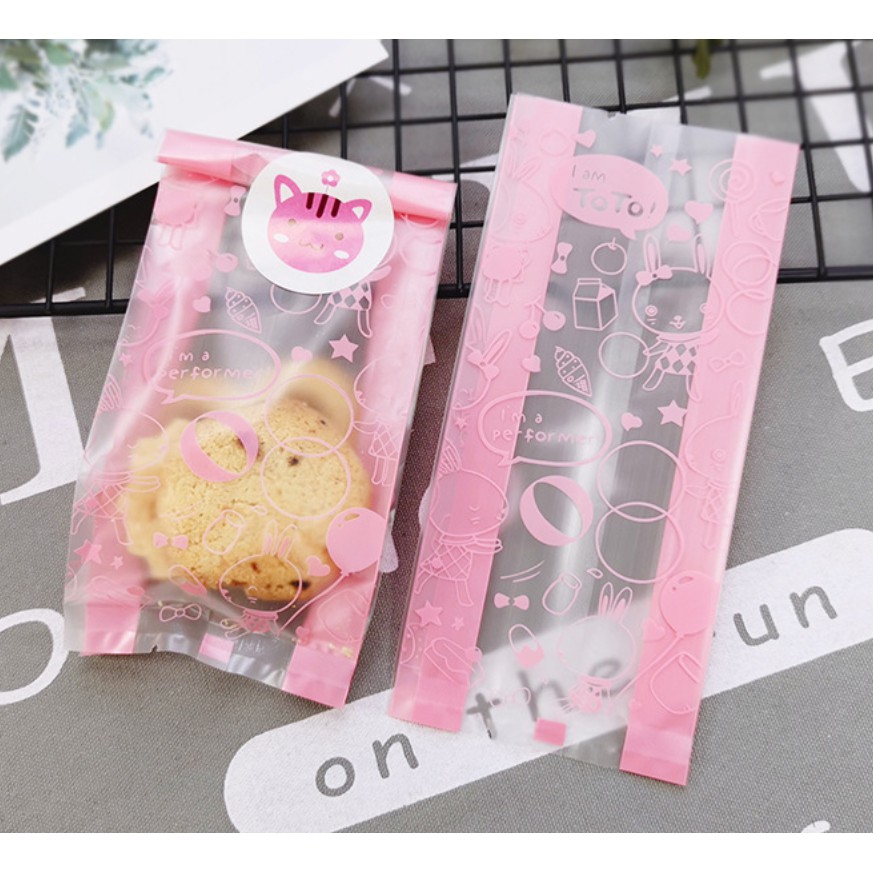 ถุงซีลขยายข้าง บิสกิต เบเกอรี่ ขนมปัง คุ๊กกี้ จำนวน 45-50 ชิ้นต่อแพ็ค (หลายขนาด)