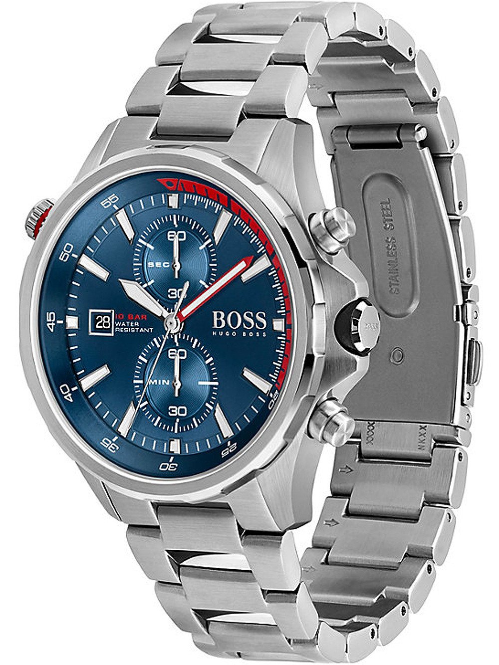 Hugo Boss 1513823 นาฬิกาผู้ชาย Globetrotter Chrono Quartz Men's Watch