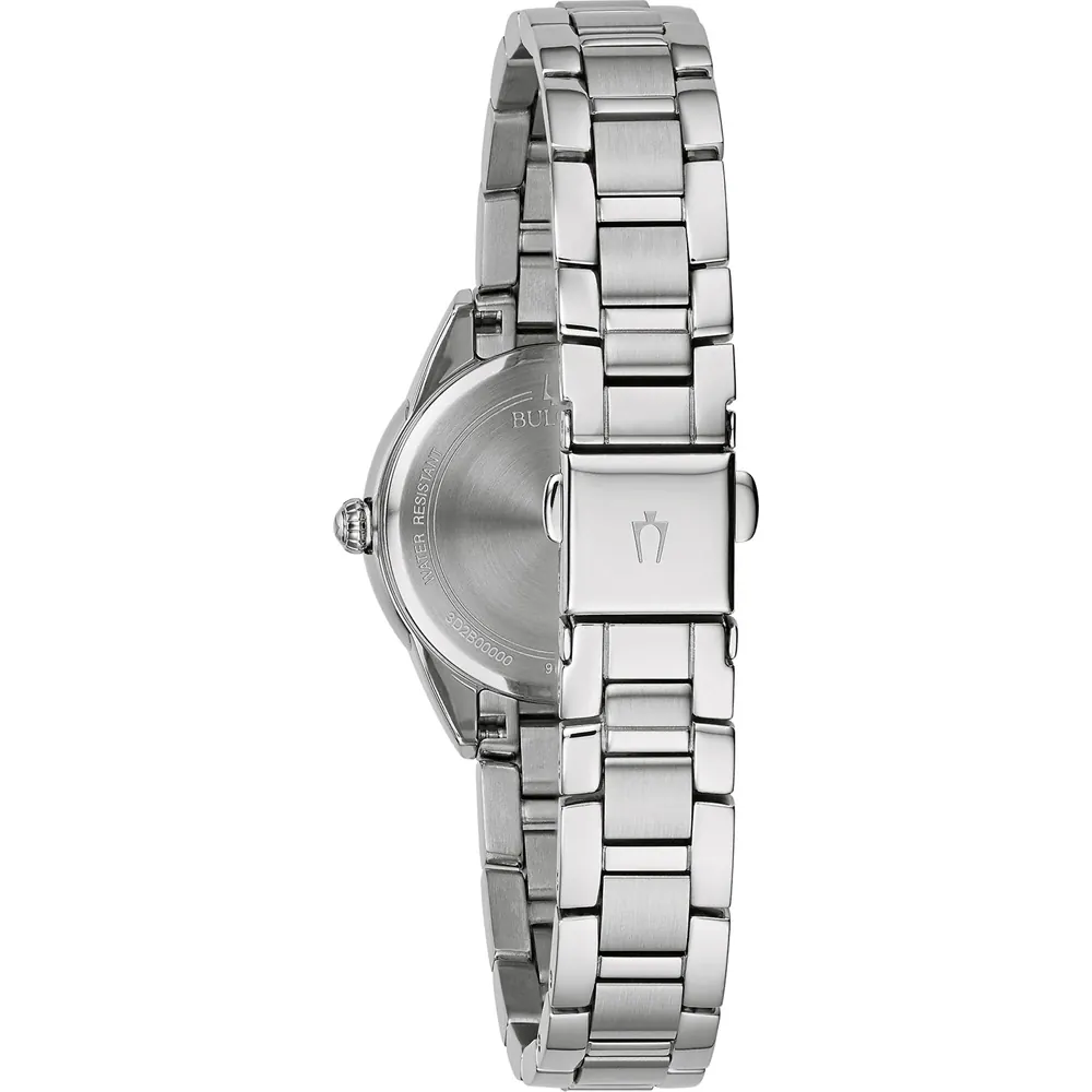 Bulova 96P250 นาฬิาผู้หญิง 11 diamonds Quartz Women's Watch