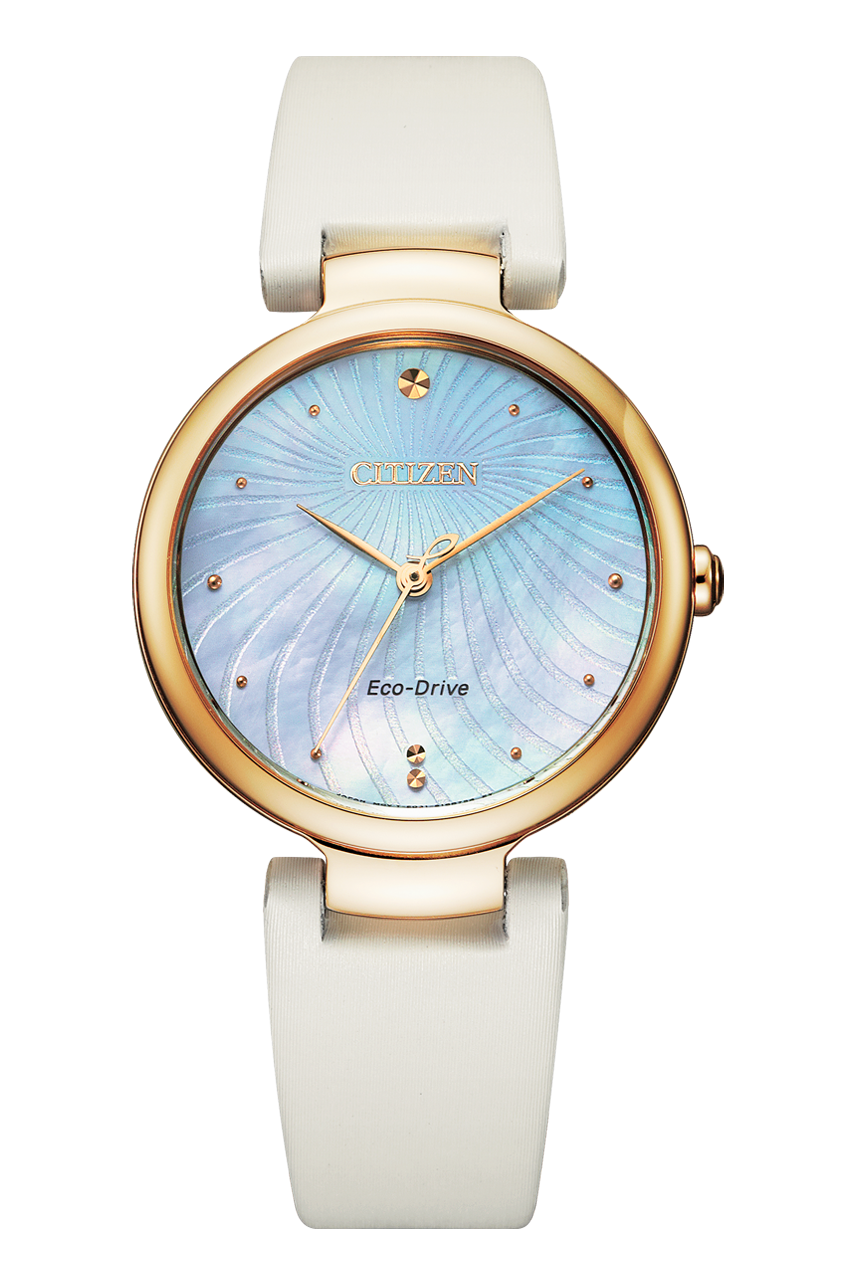 Citizen EM0853-22D นาฬิกาผู้หญิง Eco-Drive Citizen L Mother of Pearl Women's Watch