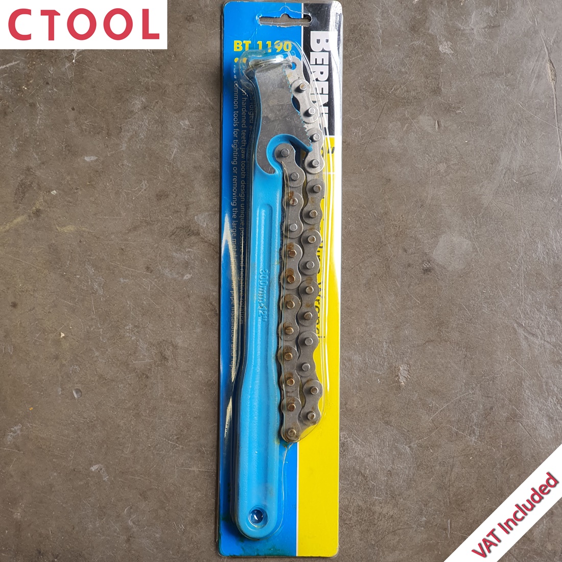 ประแจถอดไส้กรอง แบบโซ่ สำหรับงานหนัก BERENT ของแท้ 100%- Authentic Oil Filter Chain Wrench - ซีทูล Ctoolhardware