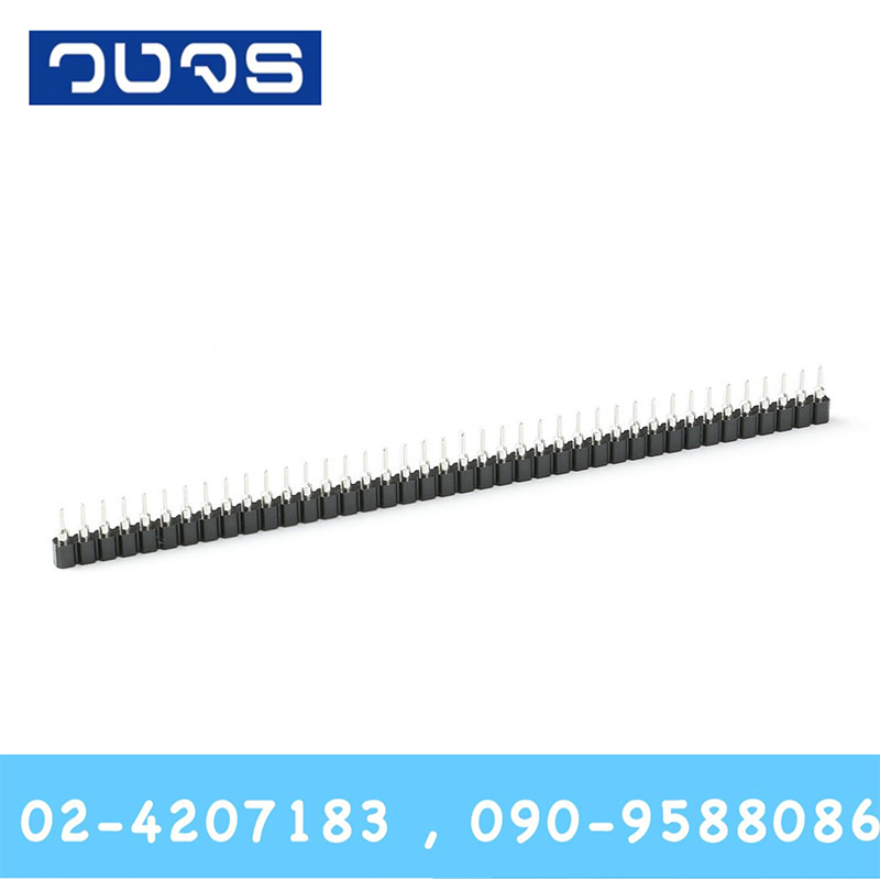 Pin Header 1x40 single row round female pitch 2.54 mm