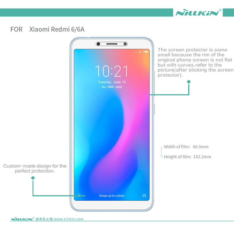 ฟิล์มกันรอยแบบด้าน Nillkin Matte สำหรับ Xiaomi Redmi 6 / 6A
