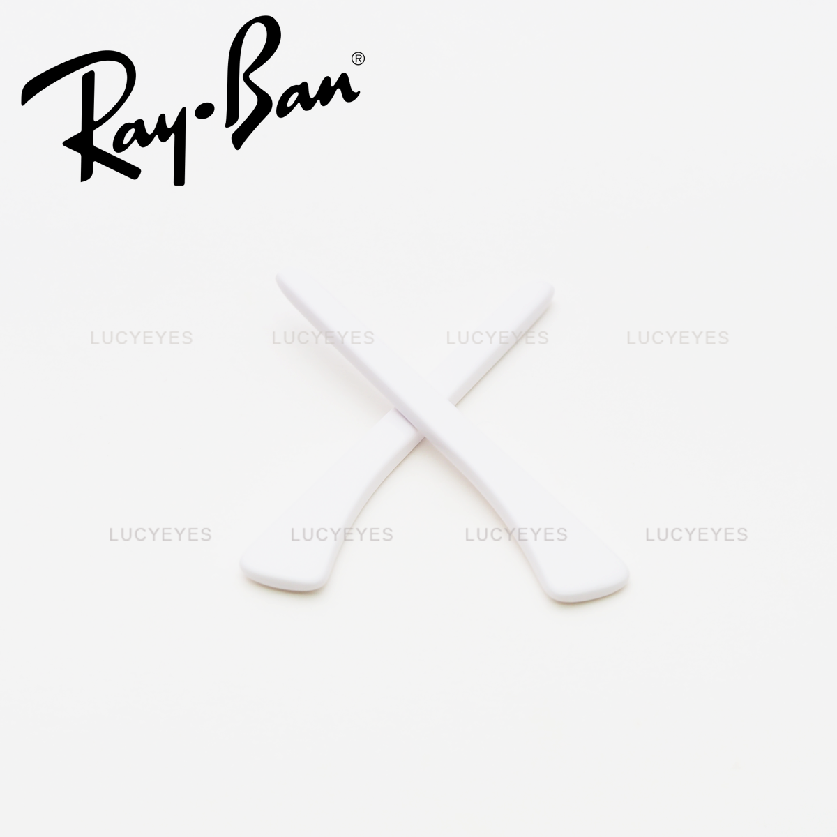 ยางหุ้มขาแว่นกันแดด RB2219, OLYMPIAN AVIATOR แท้ 100% (สีขาว)