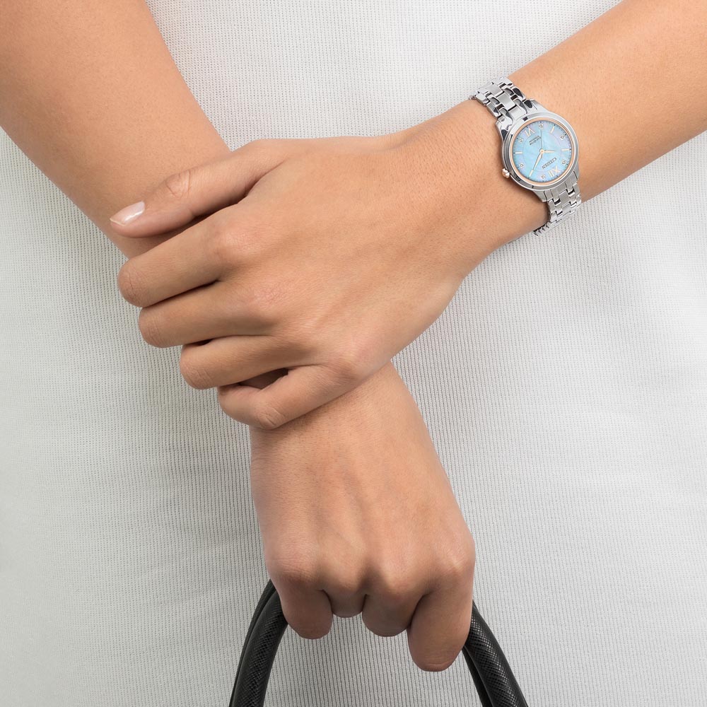 Citizen EM0726-89Y นาฬิกาผู้หญิง Eco-Drive Titanium Women's Watch