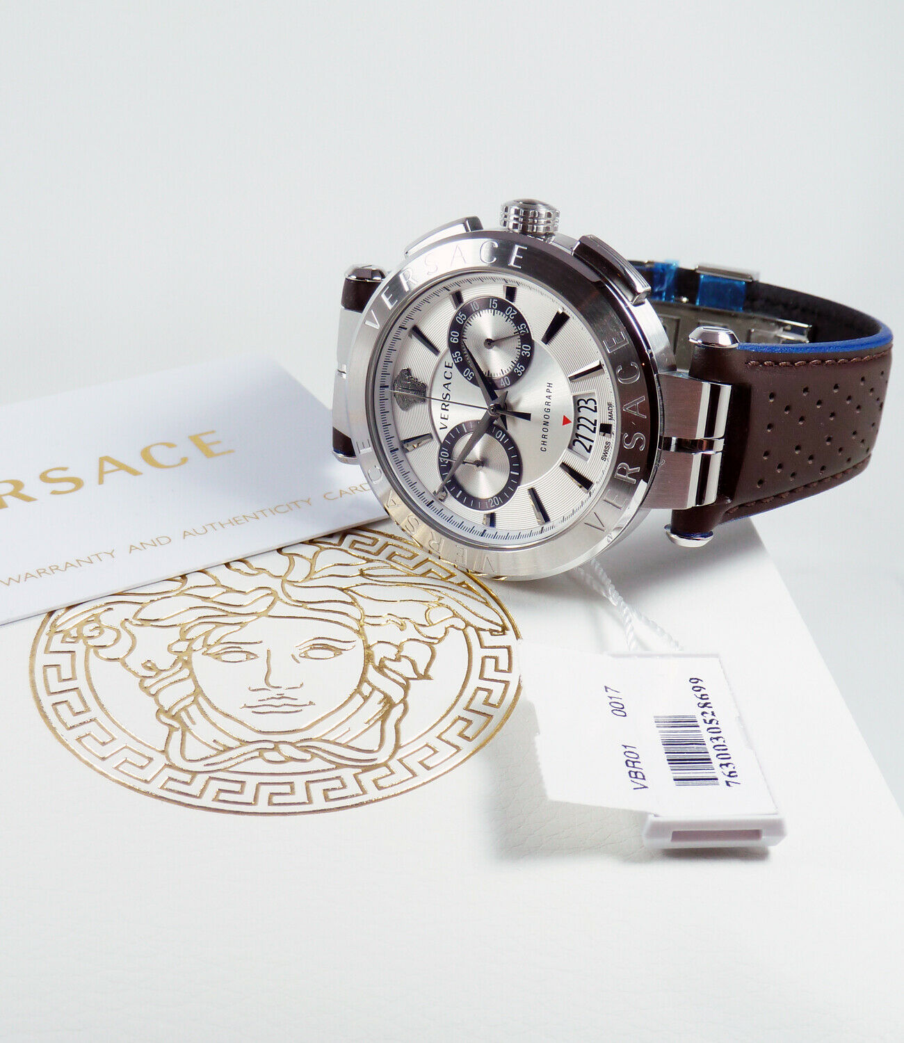 Versace VE1D01120 นาฬิกาผู้ชาย Aion Chronograph Quartz Men's Watch