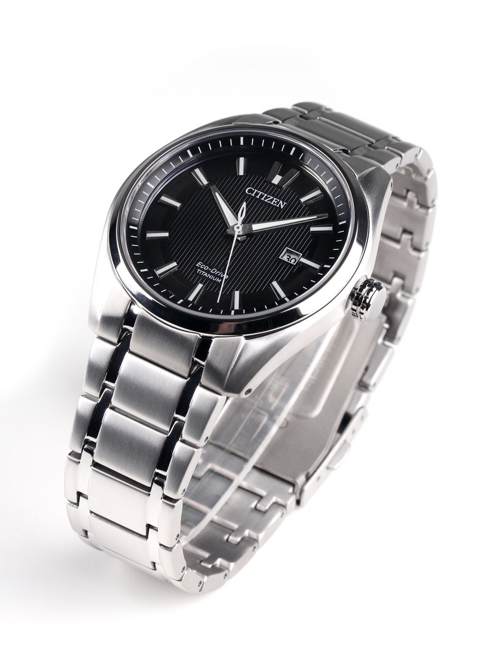 Citizen AW1240-57E นาฬิกาข้อมือผู้ชาย Eco-Drive Sapphire Super Titanium Men's Watch