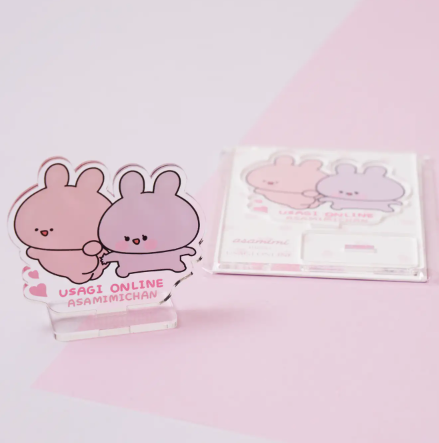 [PRE-ORDER] Asamimi-chan x USAGI Online Acrylic stand มินิอะคริลิค 6 x 6 cm อาซามิมิจัง อาเนะมิมิจัง あさみみちゃん アクリルスタンド