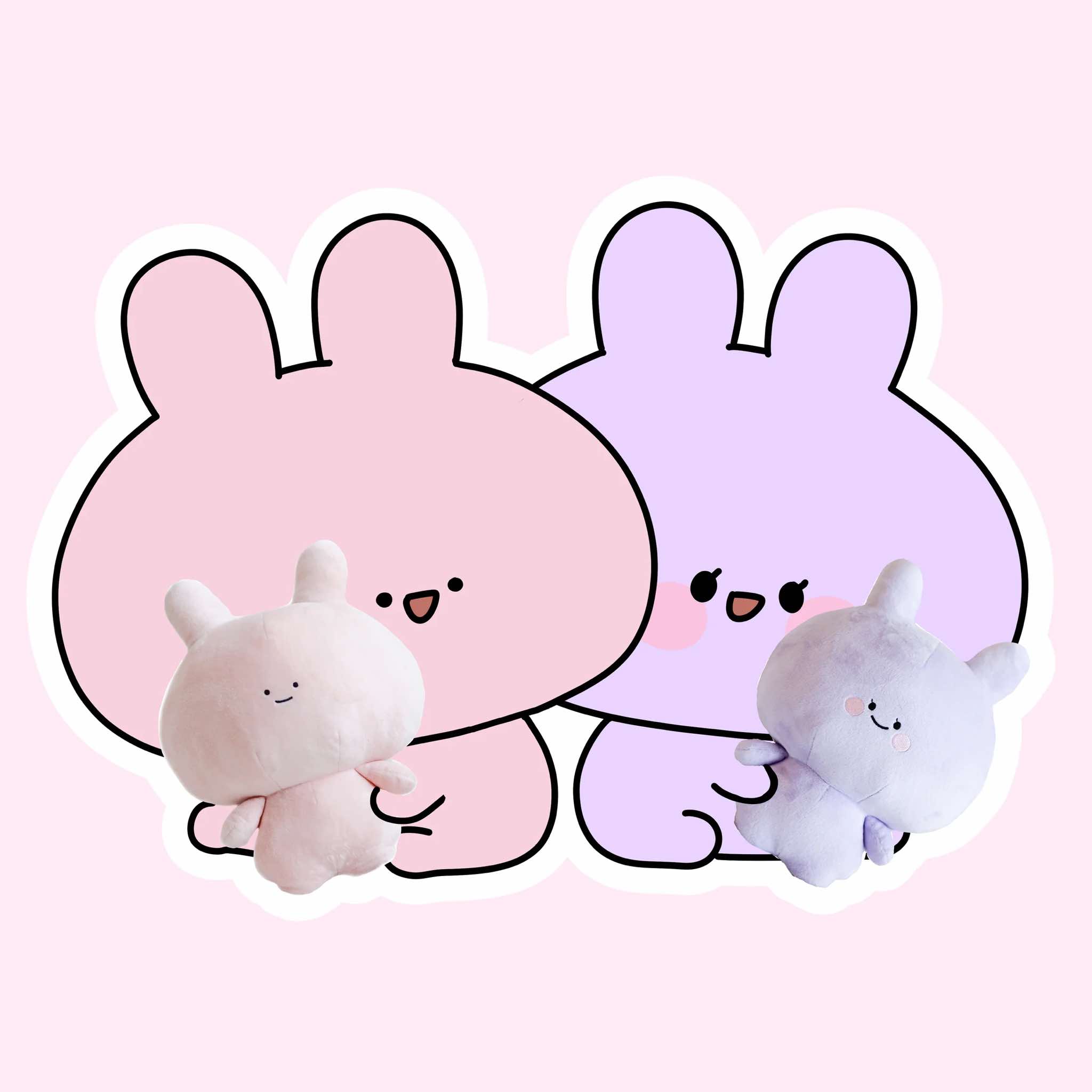 [PRE-ORDER] เซ็ท 2 ตัว ตุ๊กตา อาซามิมิจัง อาเนะมิมิจัง Size 30 cm นำเข้าจากญี่ปุ่น Asamimi Anemimi あさみみちゃん あねみみちゃん 30cm ぬいぐるみ セット