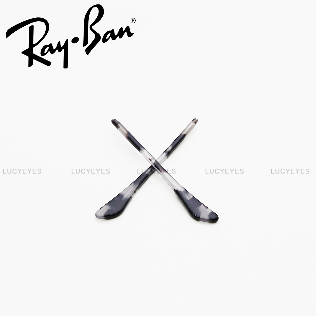 ยางหุ้มขาแว่นสายตา RayBan RX1969, RECTANGLE, RX1970, RB1971, SQUAREOVAL, RB1972, OCTAGON แท้ 100% (สีกระเทา)