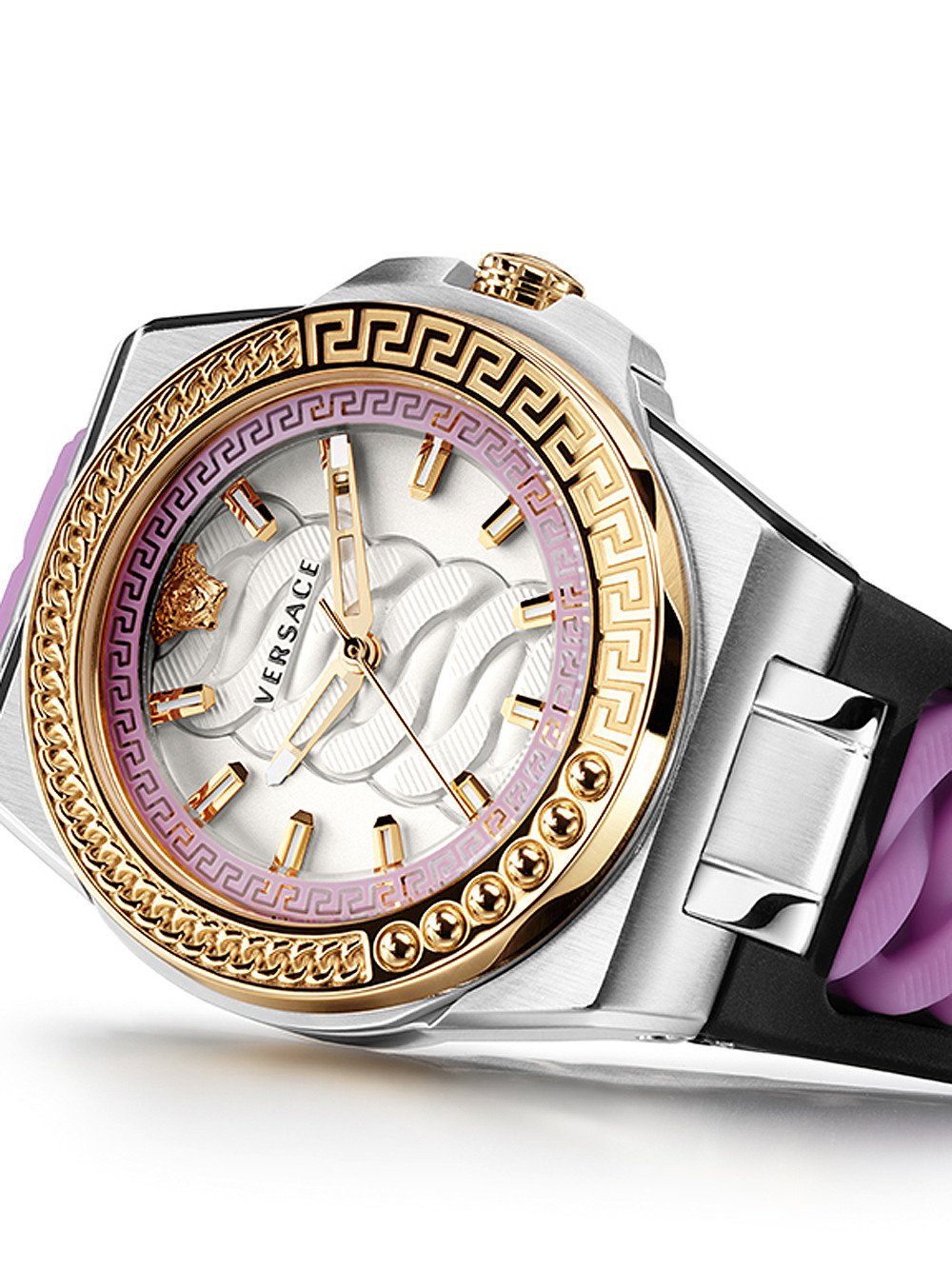 Versace VEHD00220 นาฬิกาผู้หญิง Chain Reaction Quartz Women's Watch