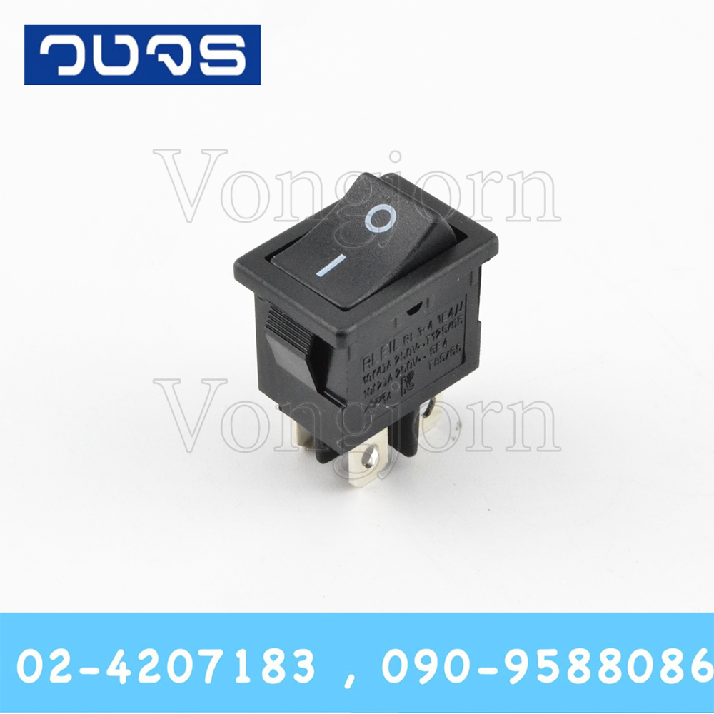 Switch RLEIL RL3-421-H-2-BK 10A 4ขาON-OFF สีดำ