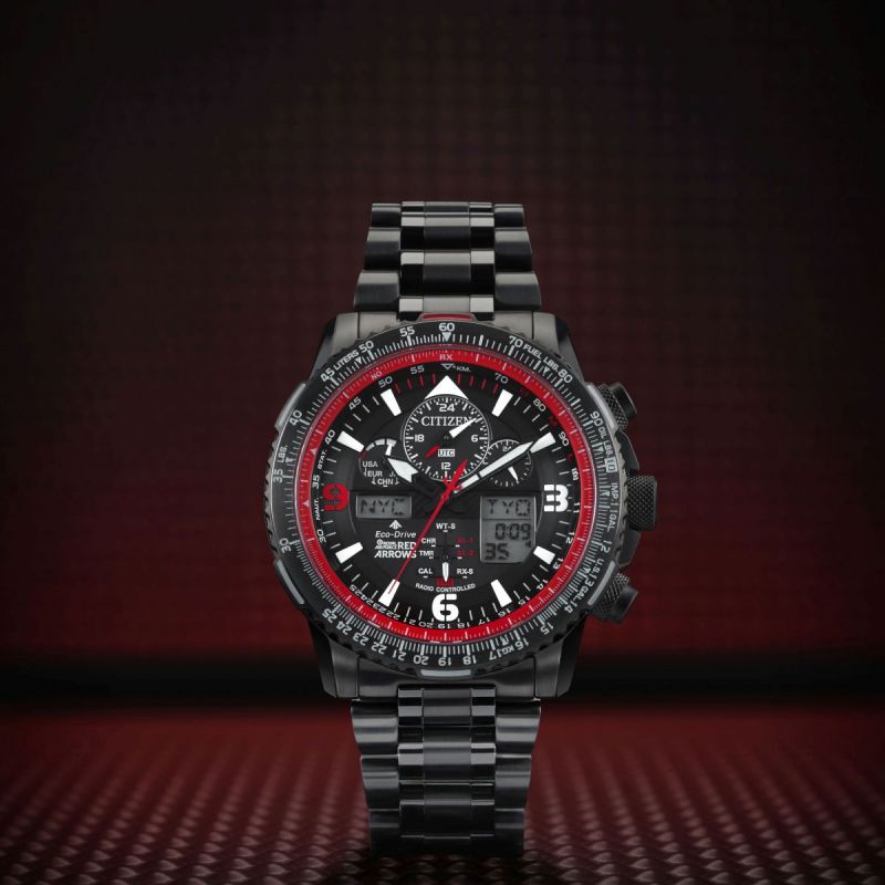 Citizen JY8087-51E นาฬิกาผู้ชาย Eco-Drive Red Arrows Skyhawk A-T Limited Edition Men's Watch