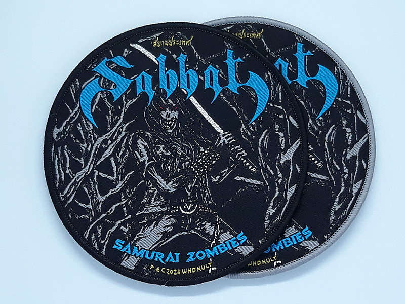 SABBAT 'Samurai Zombies' Woven Patches (Circle Shape)