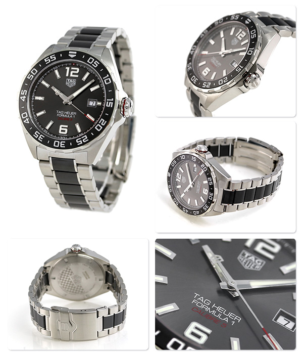 Tag Heuer WAZ2011.BA0843 นาฬิกาผู้ชาย FORMULA 1 Calibre 5 Automatic 200 M - ∅43 mm Men's Watch