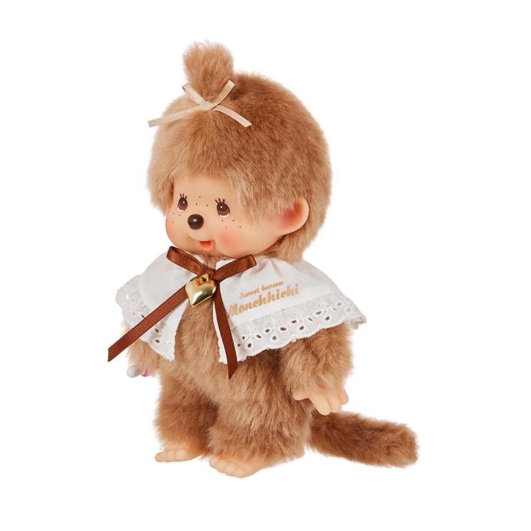 [PRE-ORDER] ตุ๊กตา ม่อนชิชิ สวีทบราวน์ หญิง Sweet Brown Monchhichi Girl Size S スウィートブラウン モンチッチ Sサイズ 女の子