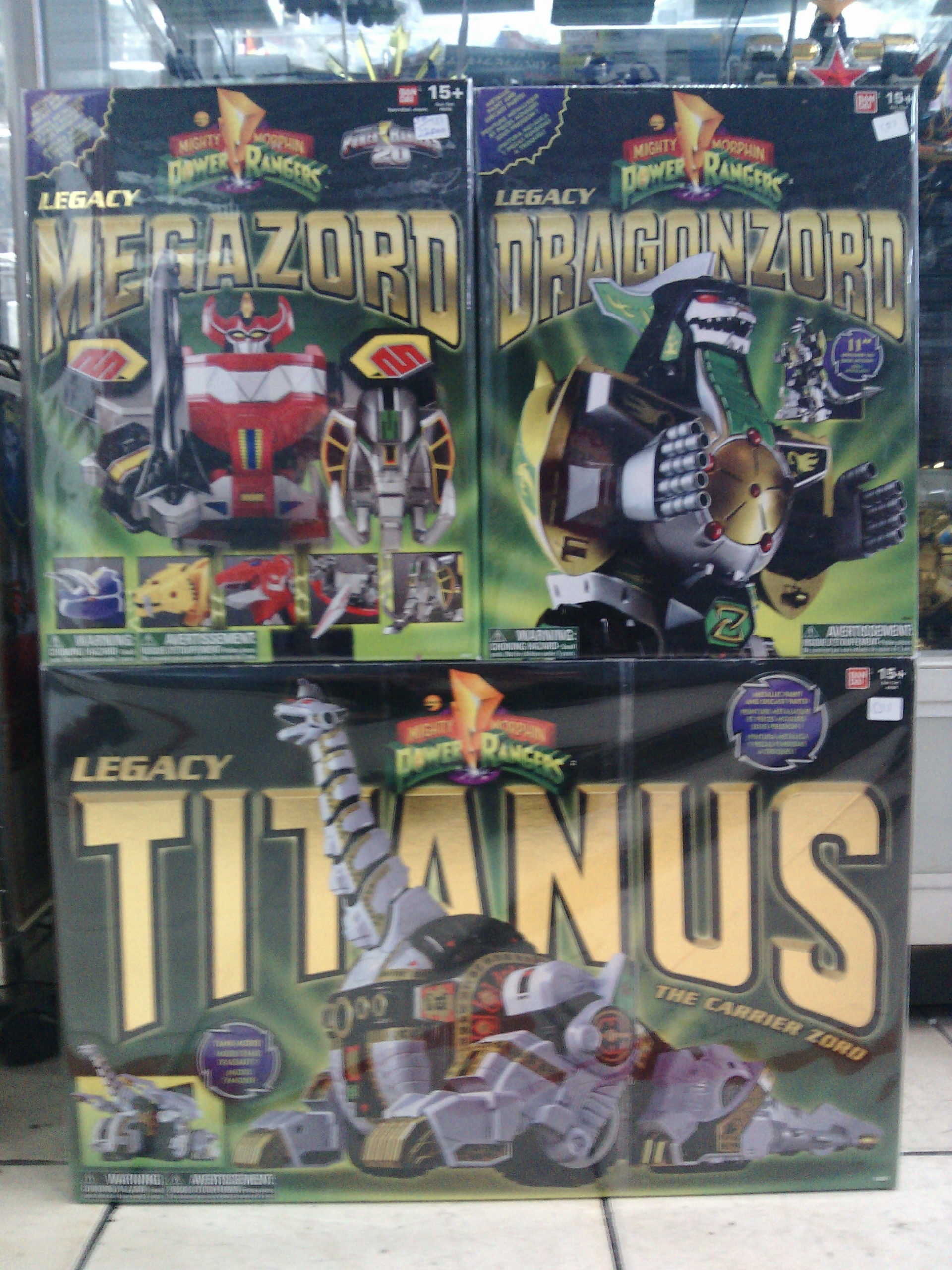 Collection Set Power Rangers DX Lagacy Meagzord (Set 3 pcs)