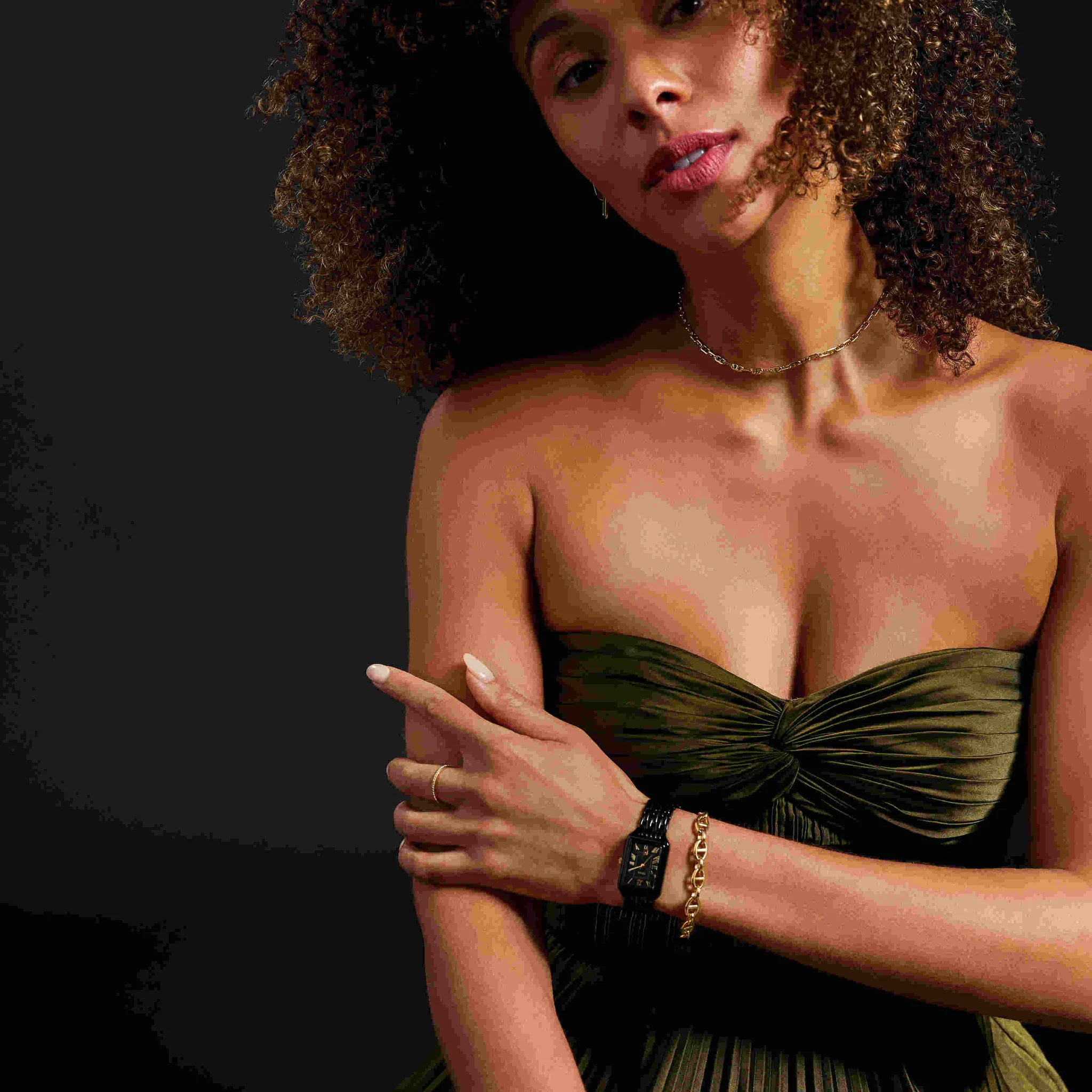 Fossil ES5385 นาฬิกาผู้หญิง Raquel Black Quartz Women's Watch