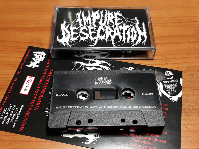 IMPURE DESECRATION'Immolate The Templars of The Whoreson' Tape