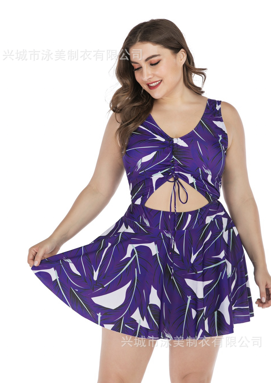 ชุดว่ายน้ำคนอ้วน 5xl พร้อมส่ง :ชุดว่ายน้ำไซส์ใหญ่สีม่วงแต่งลายใบไม้ ผูกโบว์ด้านหน้า มีกางเกงใส่ด้านในแบบสวย น่ารักมากๆจ้า : - รอบอก 46 - 58 นิ้ว - เอว 42 - 54 นิ้ว - สะโพก 46 - 58 นิ้ว