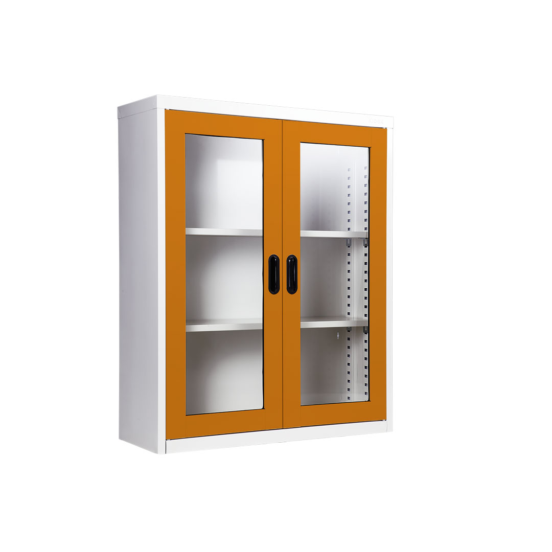 ตู้หนังสือสองบานเปิดกระจกเตี้ยKIOSK