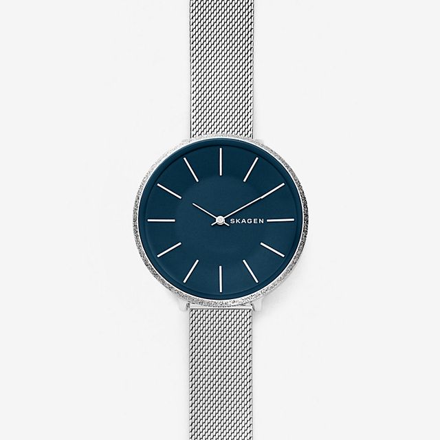 Skagen SKW2725 นาฬิกาผู้หญิง Skagen รุ่น SKW2725, Karolina Silk-Mesh Quartz Women's Watch