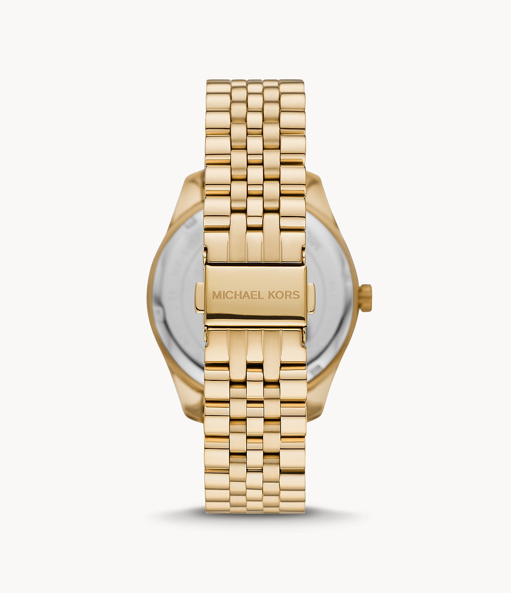 Michael Kors MK8857 นาฬิกาผู้ชาย Lexington Gold-Tone Quartz Men's Watch