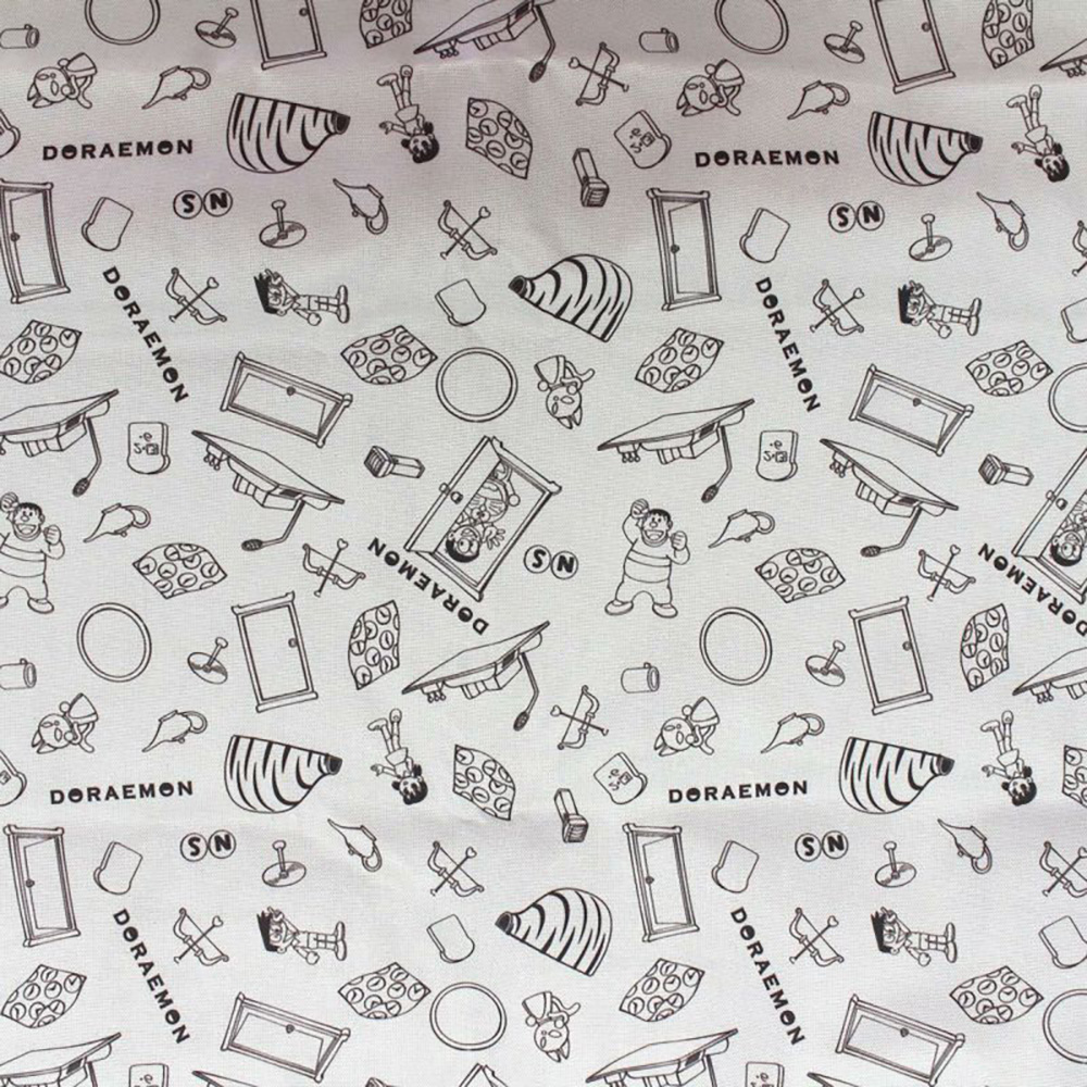 [PRE-ORDER] กระเป๋าผ้าพับได้ ลาย โดราเอม่อน Doraemon Folding Tote Bagドラえもん 折りたたみトートバッグ ひみつ道具 ブラック