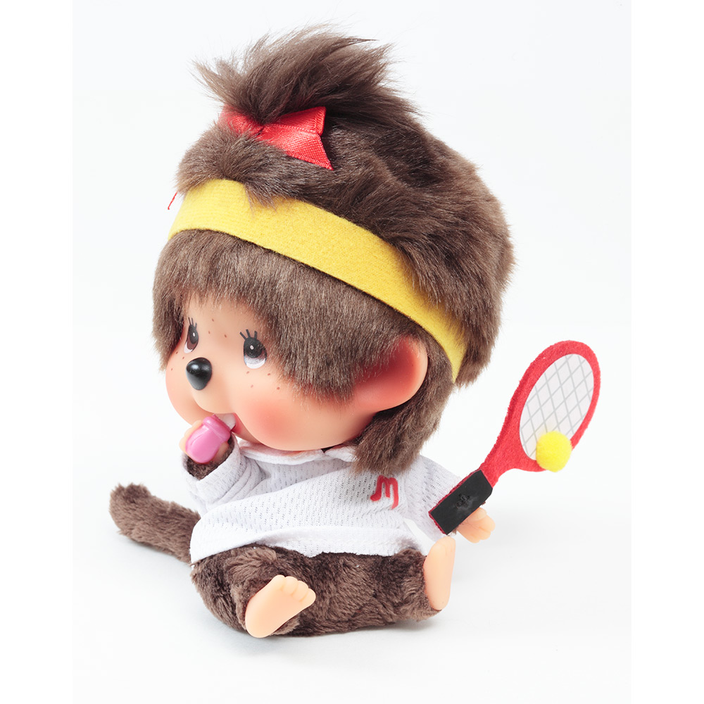 [PRE-ORDER] ตุ๊กตา ม่อนชิชิ นักเทนนิส Size 13 cm ม่อนชิชิจัง Monchhichi Let's Sports Tennis นำเข้าจากญี่ปุ่น レッツ！スポーツモンチッチ テニス 女の子
