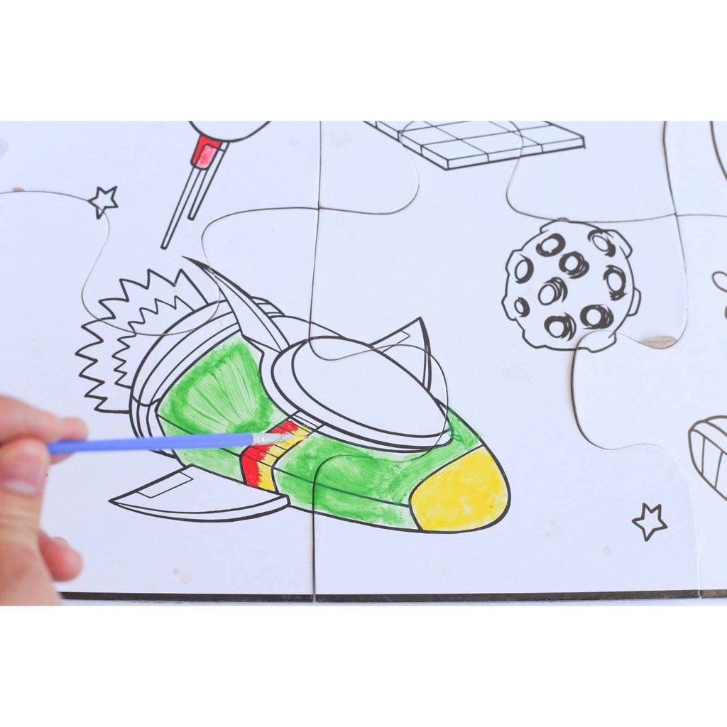 ตัวต่อระบายสีแสนสนุก puzzle & painting