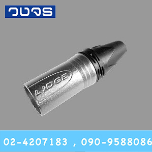 YM-002C แจ๊ค XLR ตัวผู้ 3 ขา ท้ายยาง สำหรับเข้าสาย