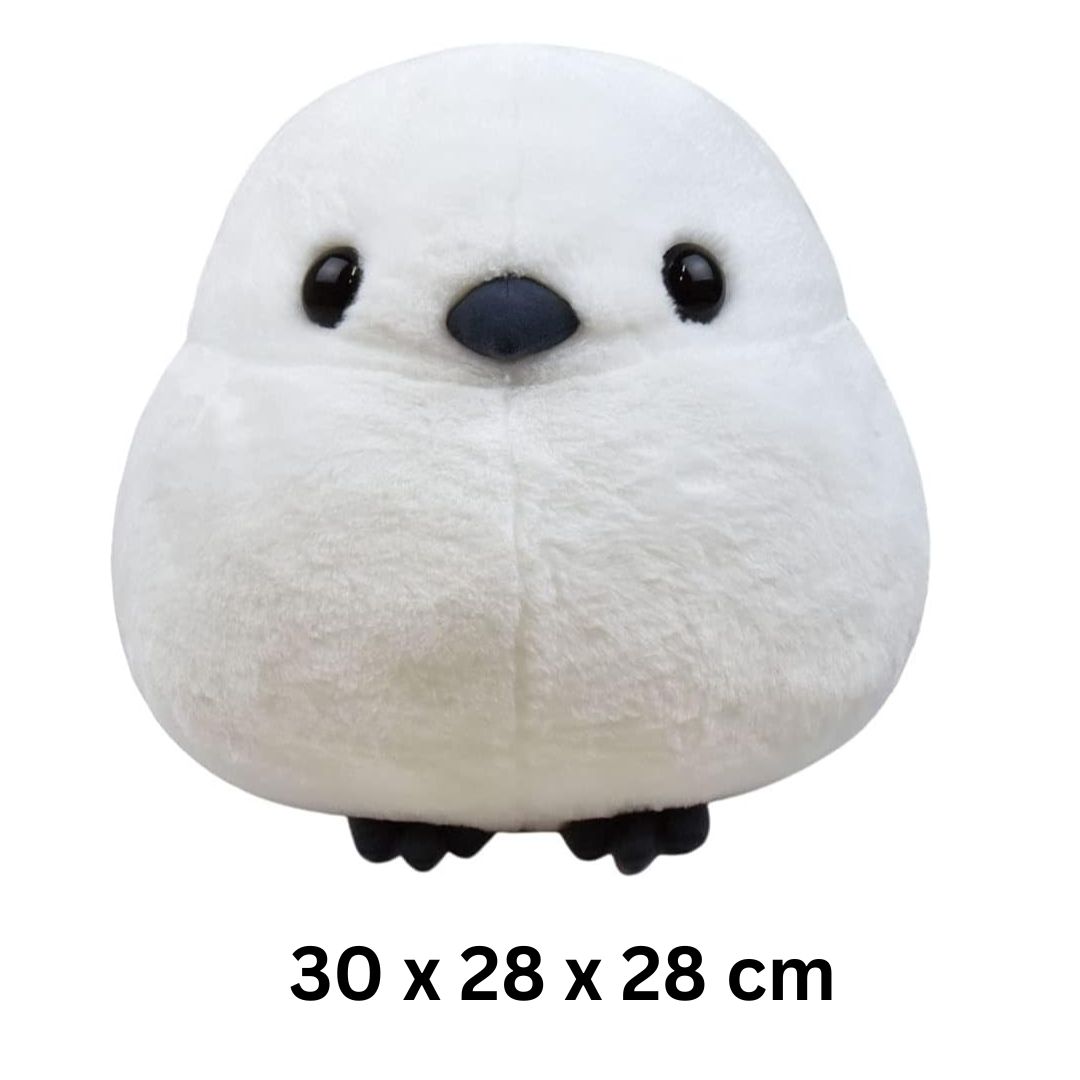 [PRE-ORDER] ตุ๊กตา ชิมะจัง นกชิมะเอะนากะ นกฮอกไกโด ตุ๊กตาตัวใหญ่ Fuku-Fuku Shimaenaga Shima-chan Size 28 cm นำเข้าจากญี่ปุ่น ふくふくシマエナガ BIGぬいぐるみ シマちゃん 高さ約 702398